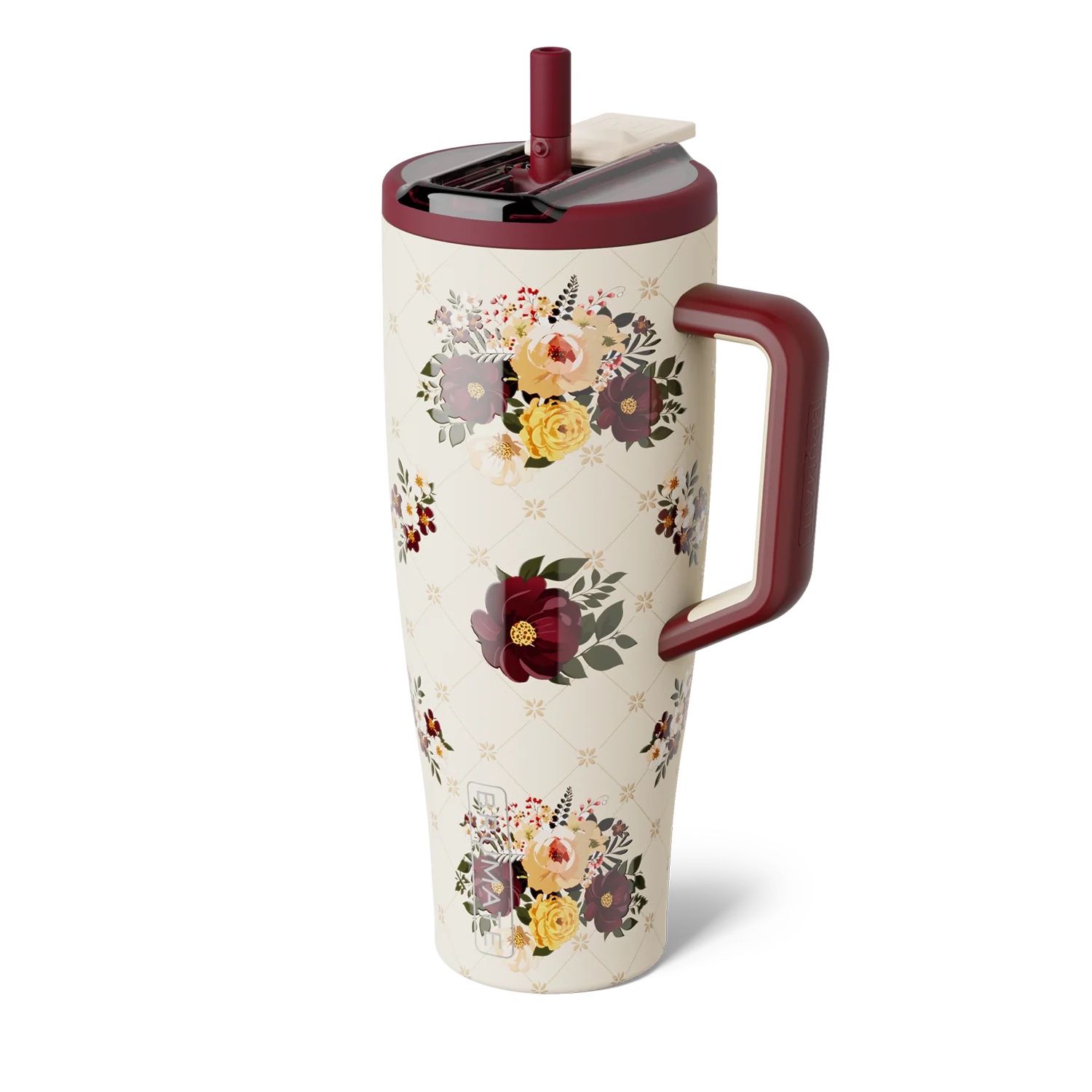 BrüMate Quilted Florals – Era Flip 40oz Tumbler