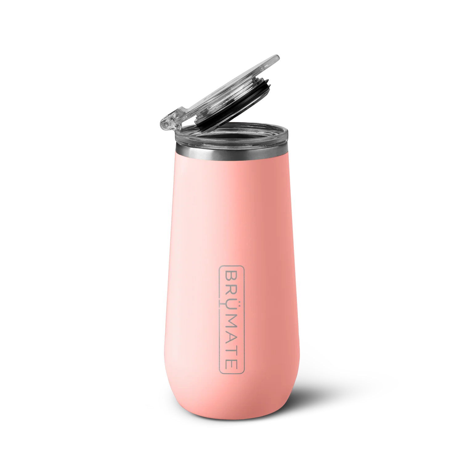 BrüMate Champagne Flute | Guava | 12oz Lid