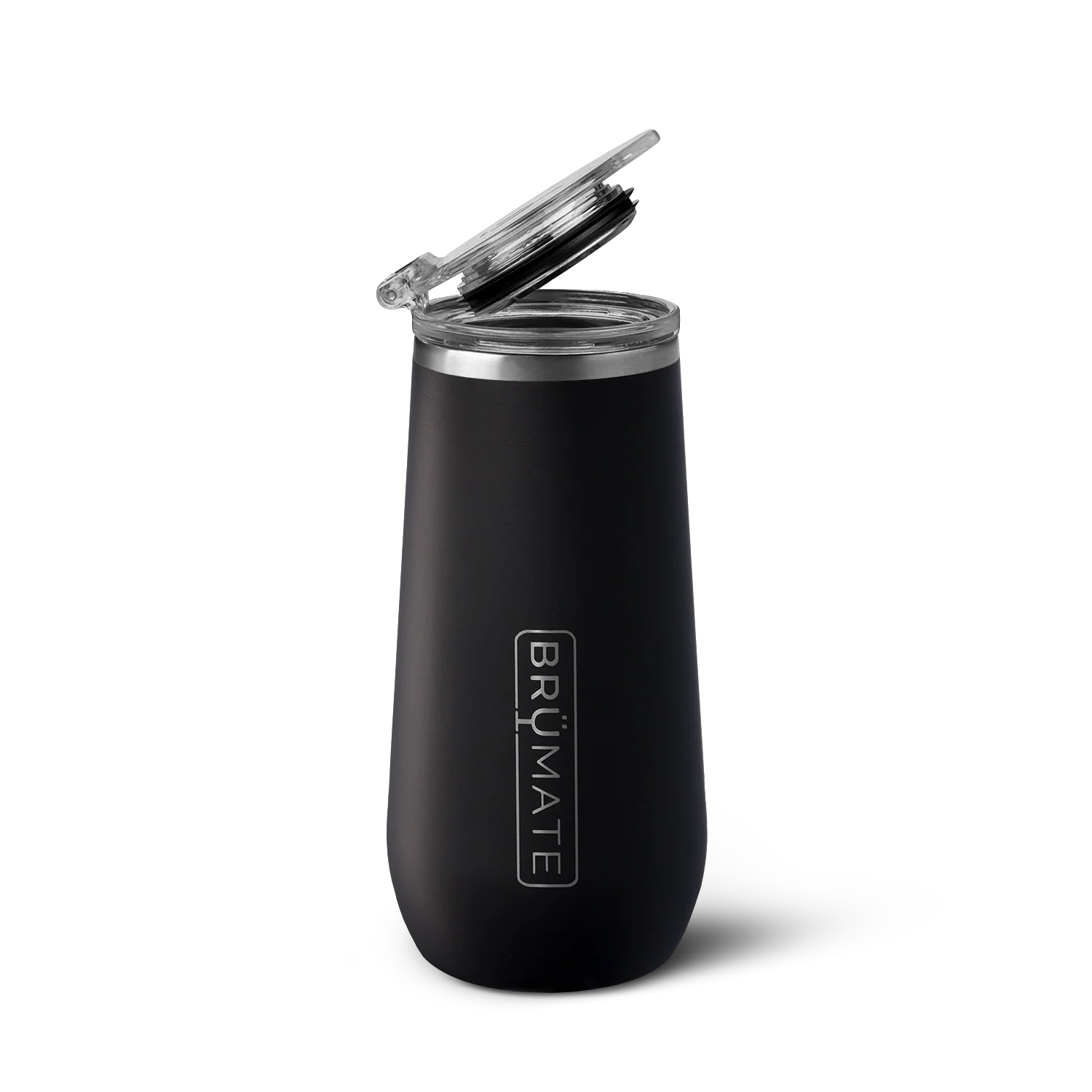 BrüMate Champagne Flute | Matte Black | 12oz