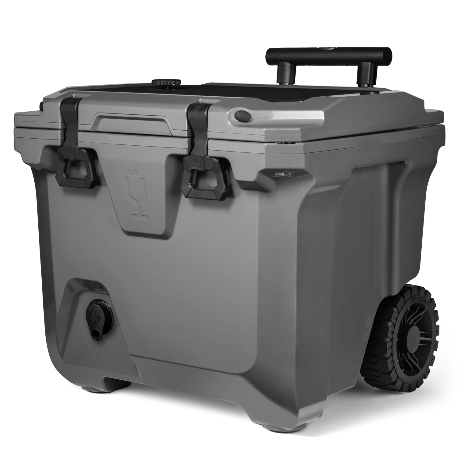 BrüMate Charcoal – BrüTank 35-Quart Rolling Cooler