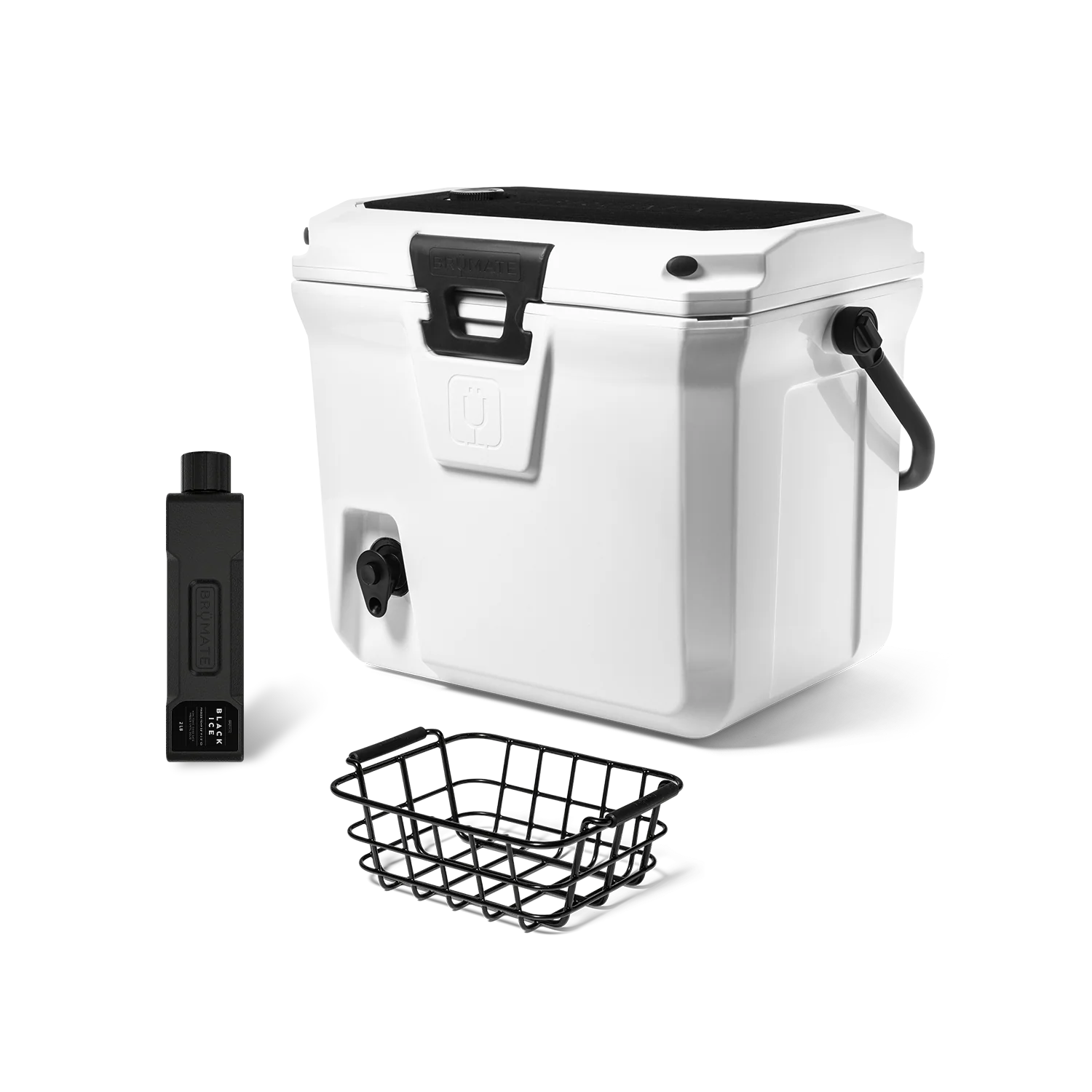 BrüMate Ice White – BrüTank 20-Quart Grab + Go Cooler Bundle