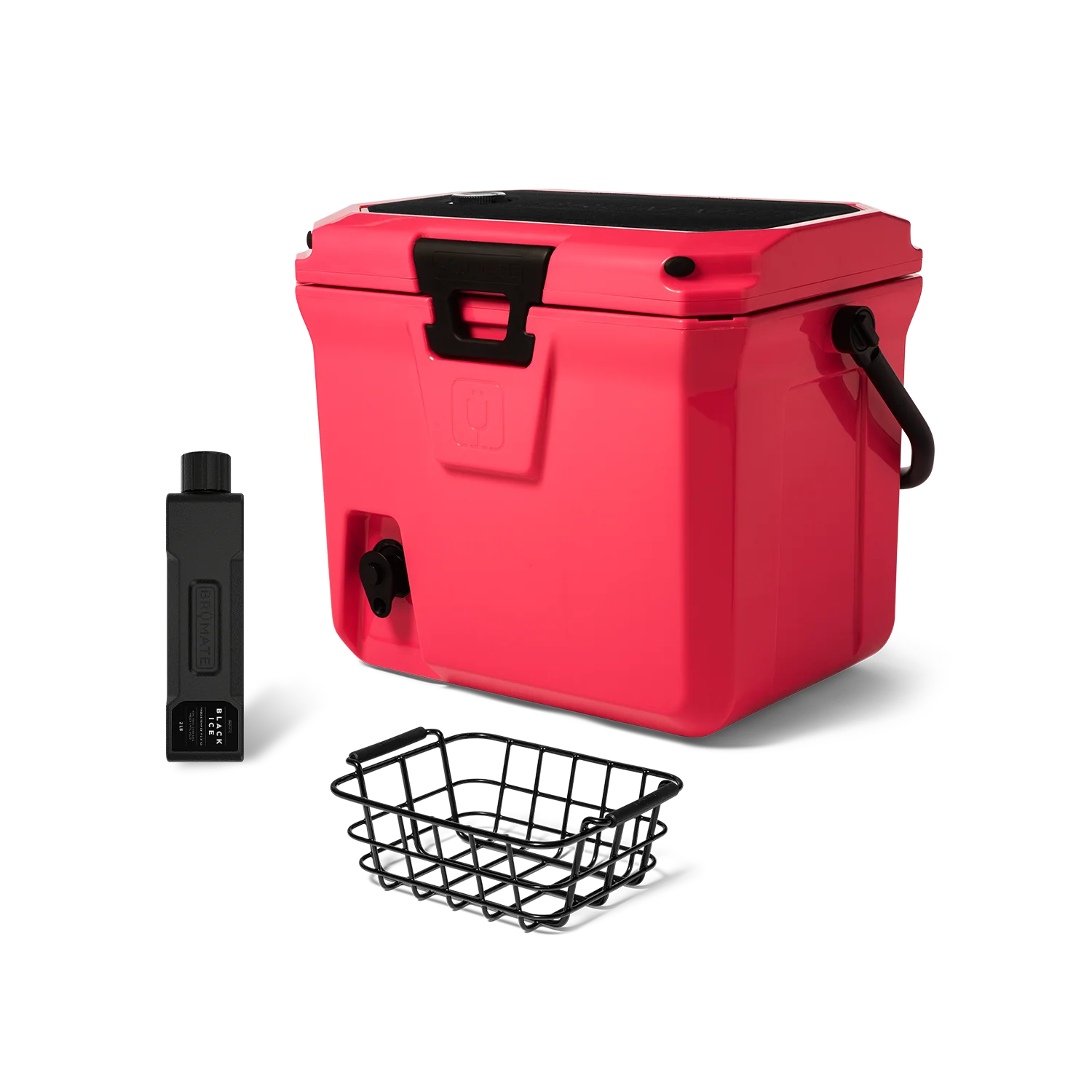 BrüMate Neon Pink – BrüTank 20-Quart Grab + Go Cooler Bundle