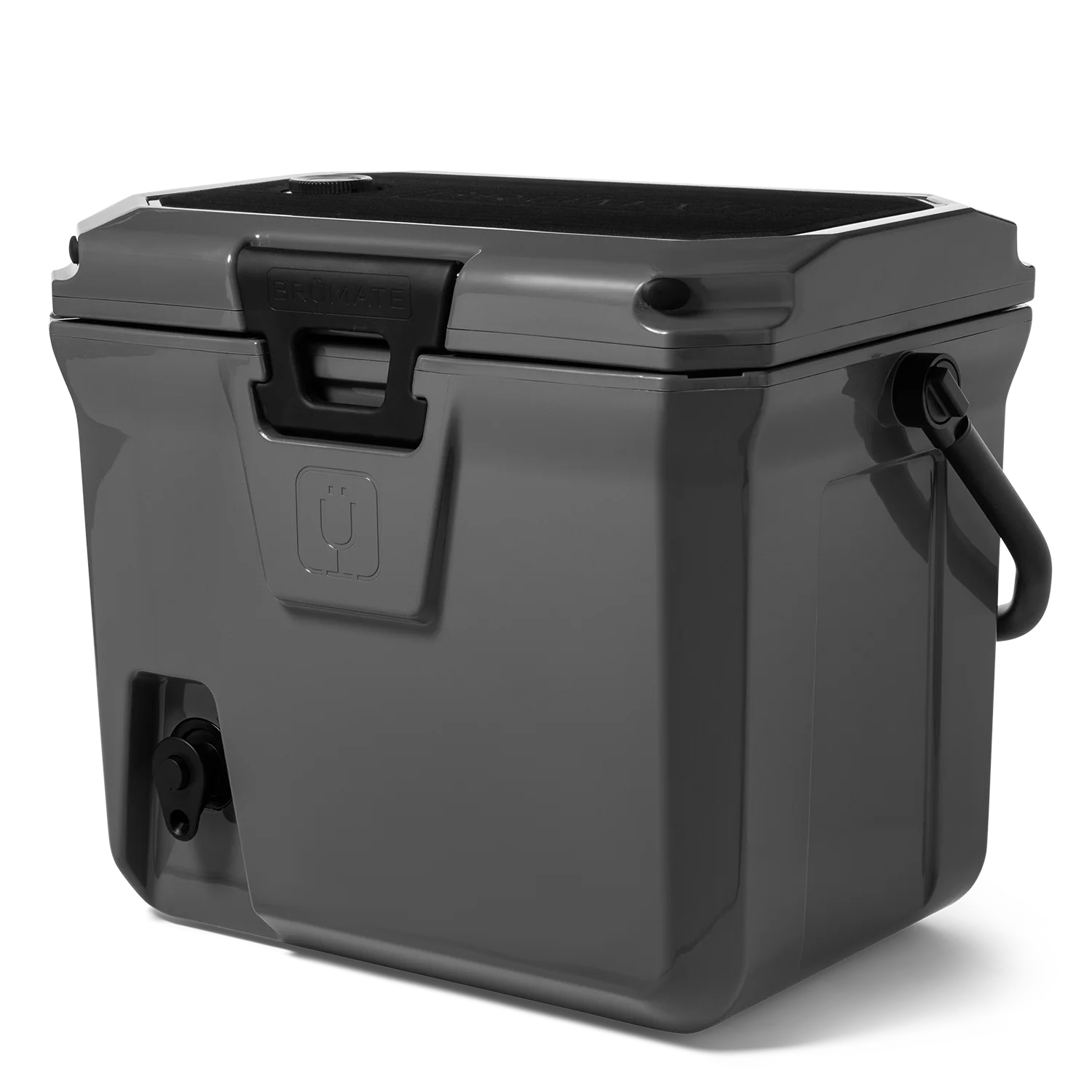BrüMate Charcoal – BrüTank 20-Quart Easy-Carry Cooler