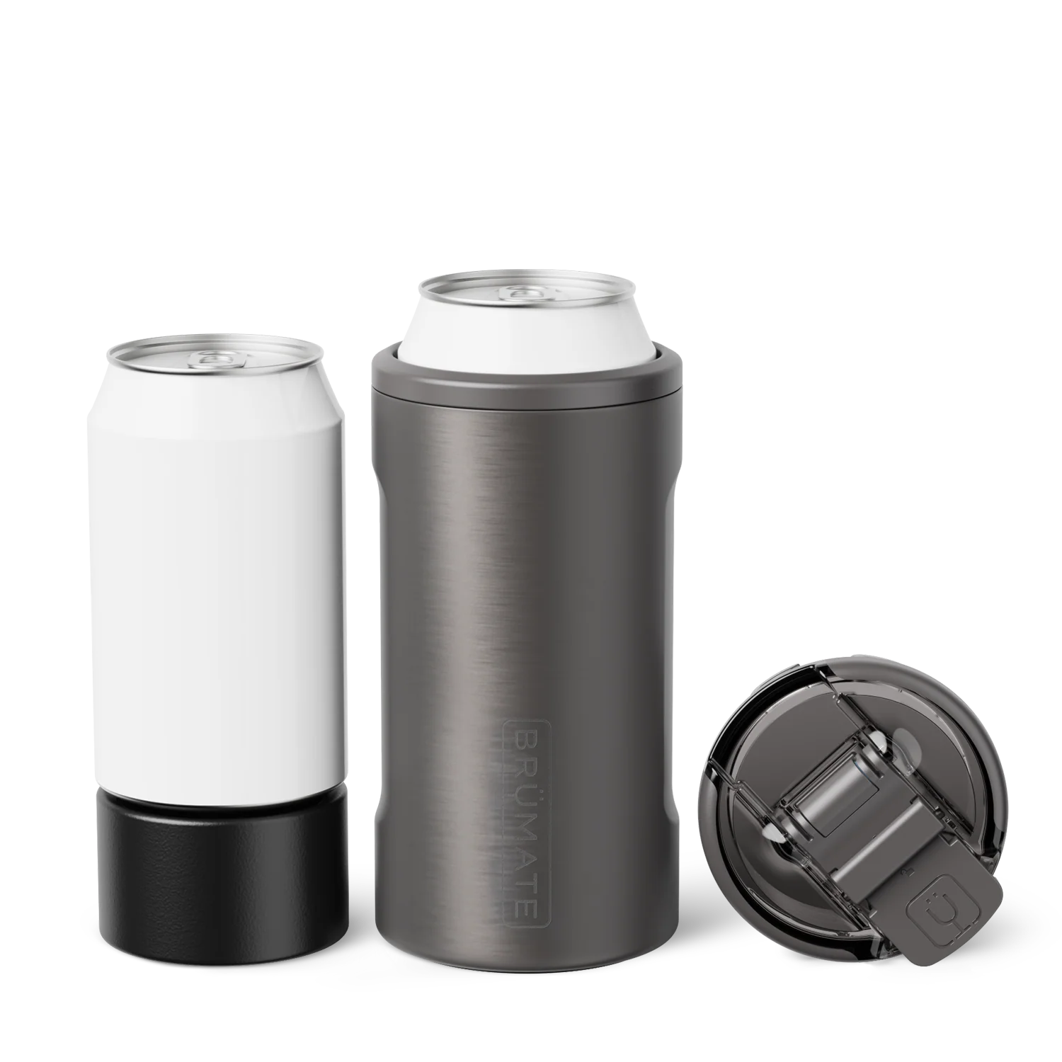 BrüMate Hopsulator Trio | Black Stainless | 12/16oz Standard Cans Lid