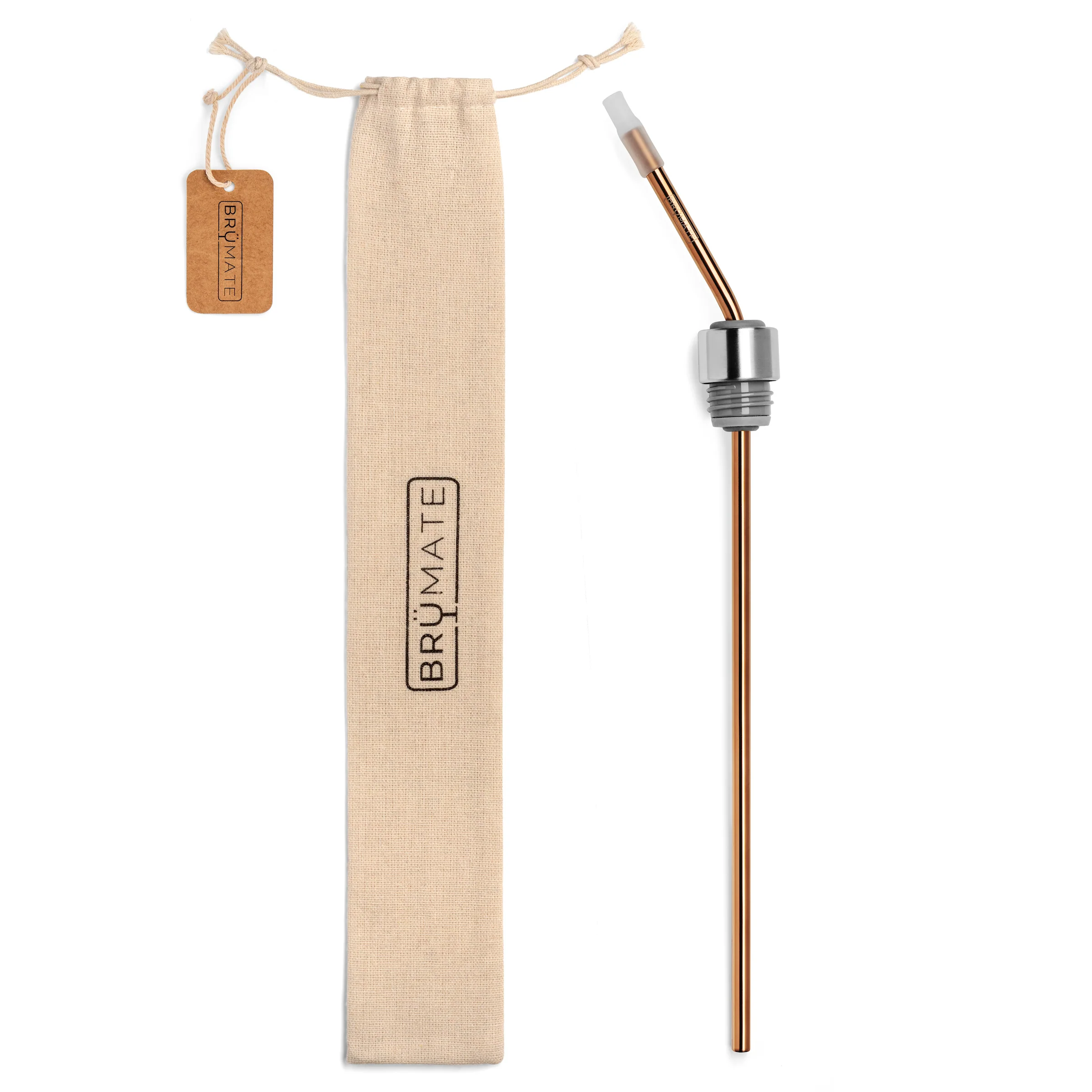 BrüMate Rose Gold – Winesulator Infinity Straw Glass