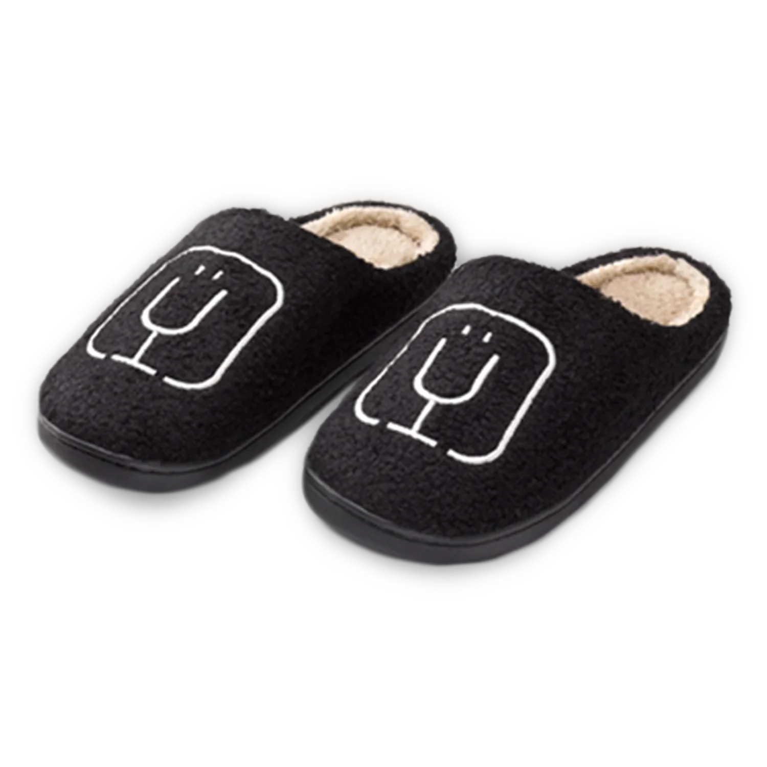 BrüMate Black – Fuzzy Slippers