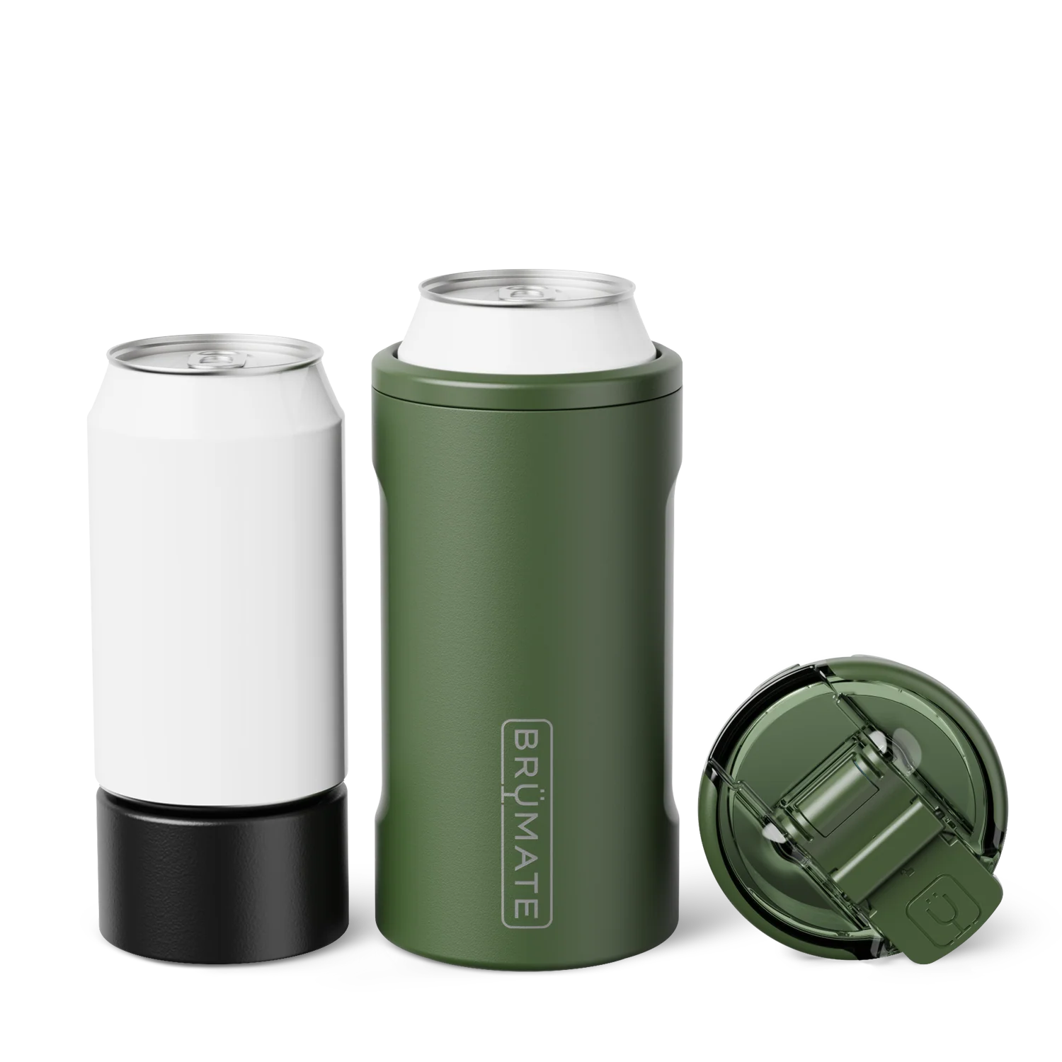 BrüMate Hopsulator Trio | OD Green | 12/16oz Standard Cans Lid