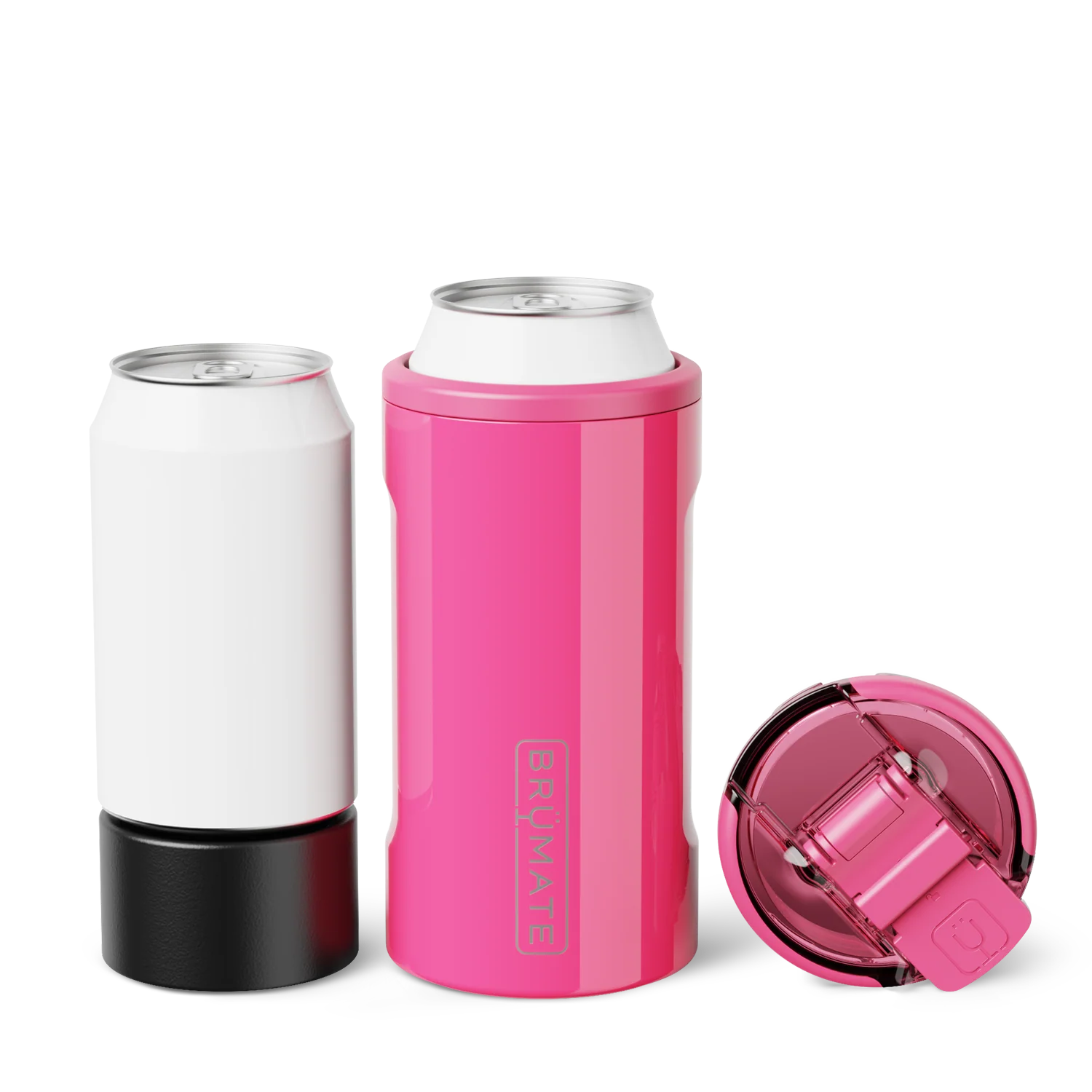 BrüMate Hopsulator Trio | Neon Pink | 12/16oz Standard Cans Lid