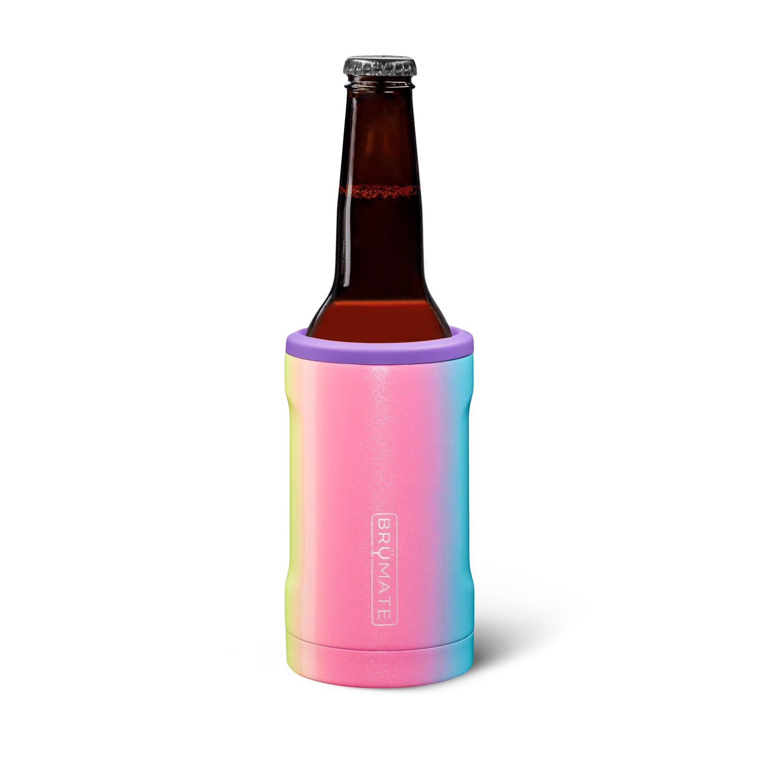 BrüMate Hopsulator Bott'l | Glitter Rainbow | 12oz Bottles