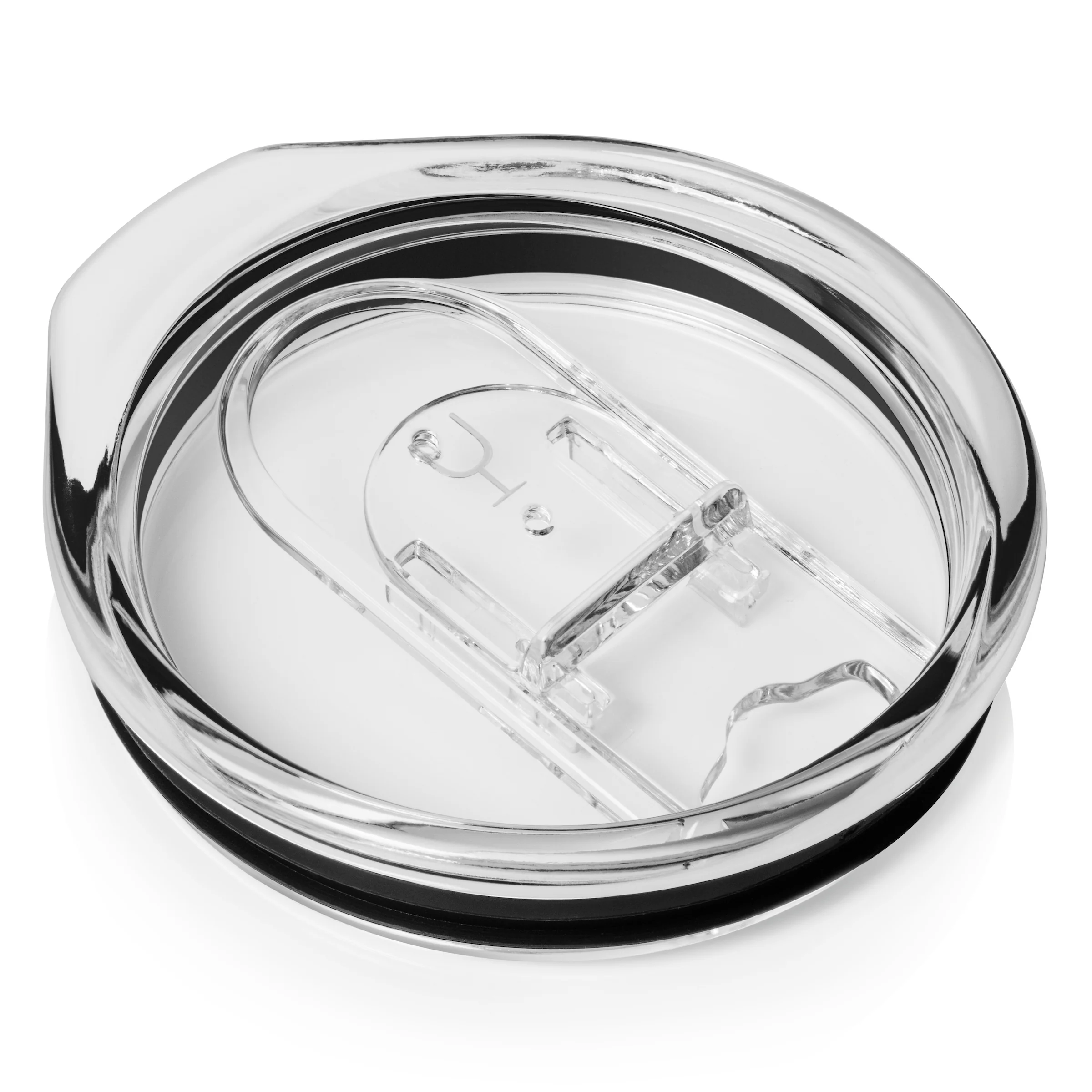 BrüMate Uncork'd XL Non-BevLock | (Clear, Black and Purple) | 14oz Wine Glass Lid